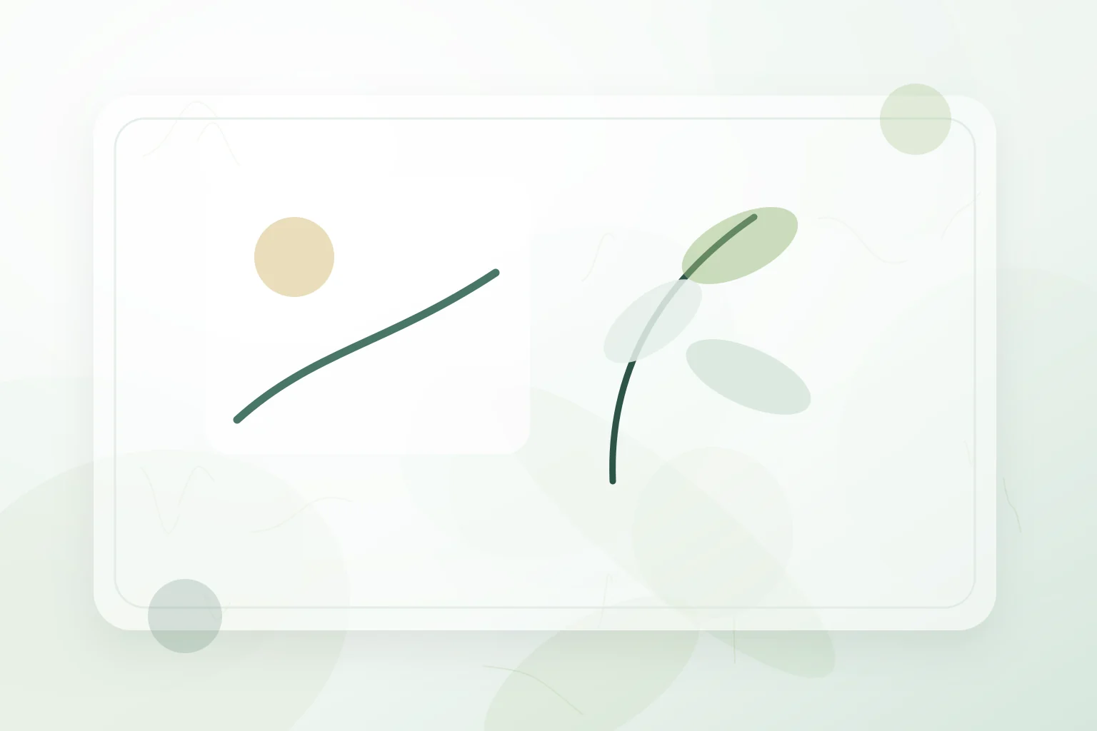 Window-light scene with a winding path and soft leaves, illustrating nutrition and mental health.