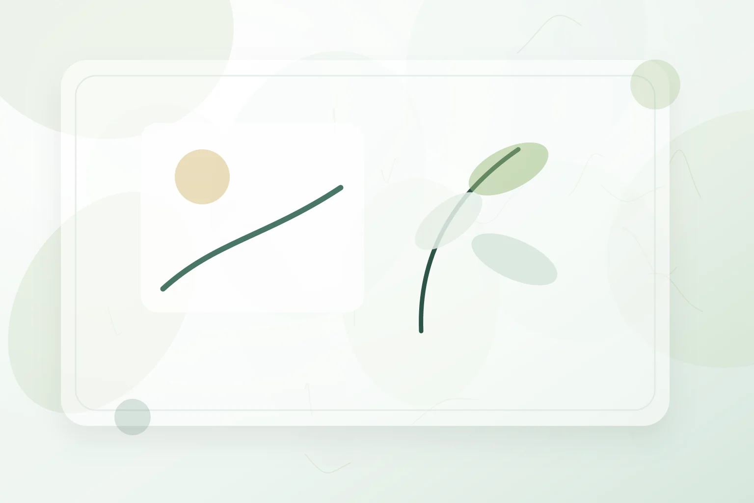 Window-light scene with a winding path and soft leaves, illustrating mediterranean diet for mental health.