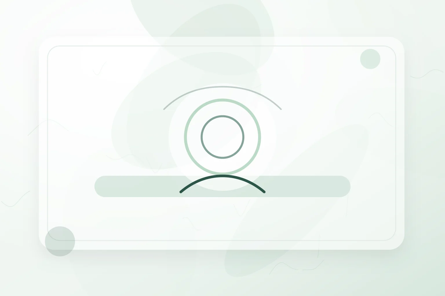 Concentric awareness rings above a quiet practice space, illustrating meditation for mental health.