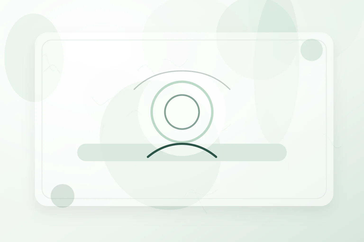 Concentric awareness rings above a quiet practice space, illustrating pmr relaxation.