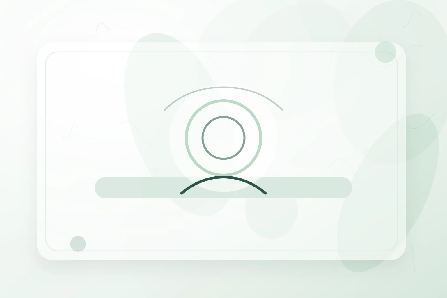 Concentric awareness rings above a quiet practice space, illustrating jacobson muscle relaxation.