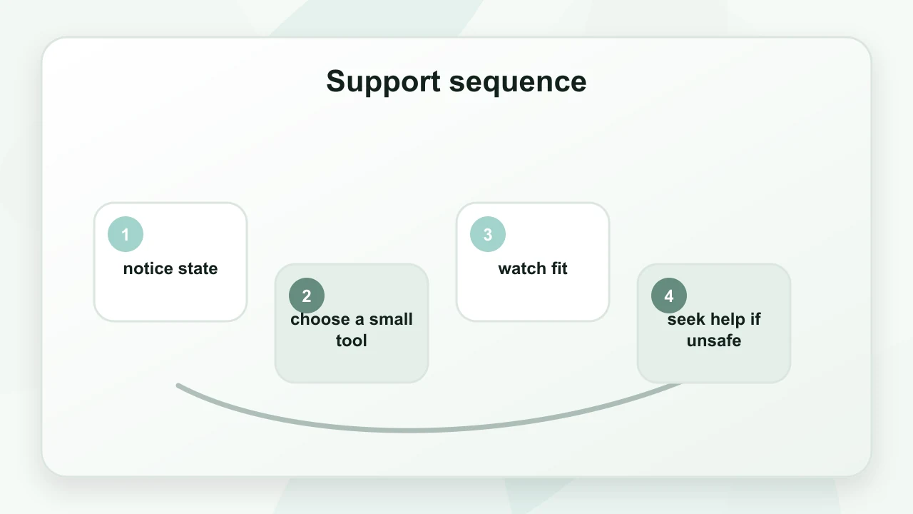 Support sequence for Mood Regulation: A Practical Guide